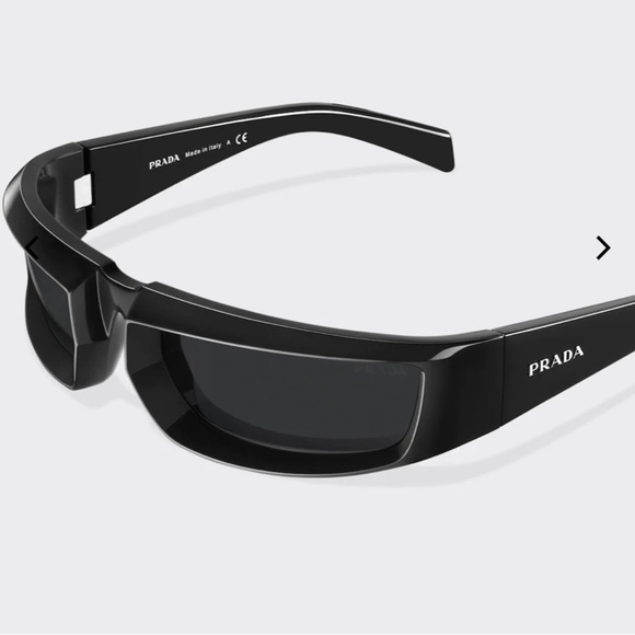 Prada PR 25YS black / dark grey lens runway sunglasses OS UNI​​​​ - Picture 5 of 12